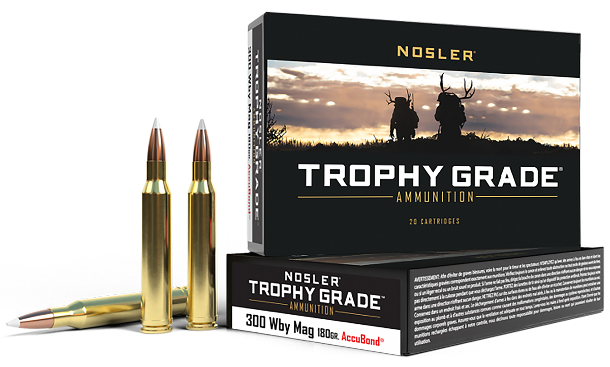 Nosler Trophy Grade 300 Wthby Mag 180gr AccuBond 20-Rd/Box - Box or Case