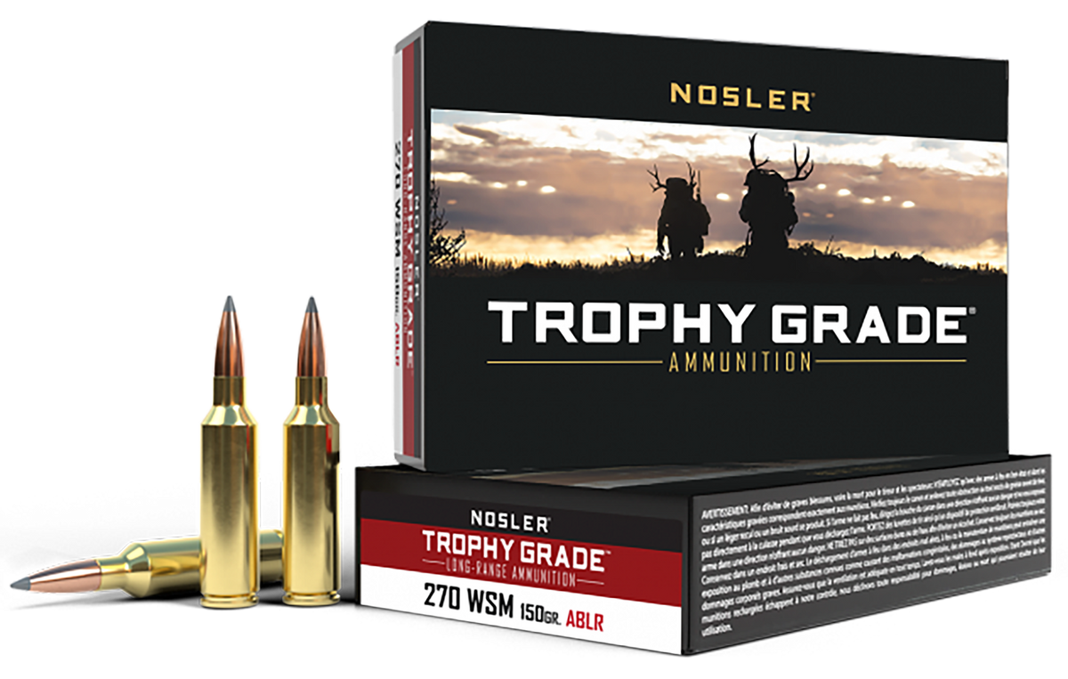 Nosler Trophy Grade Long-Range 270 WSM 150gr AccuBond Long Range 20-Rd/Box - Box or Case