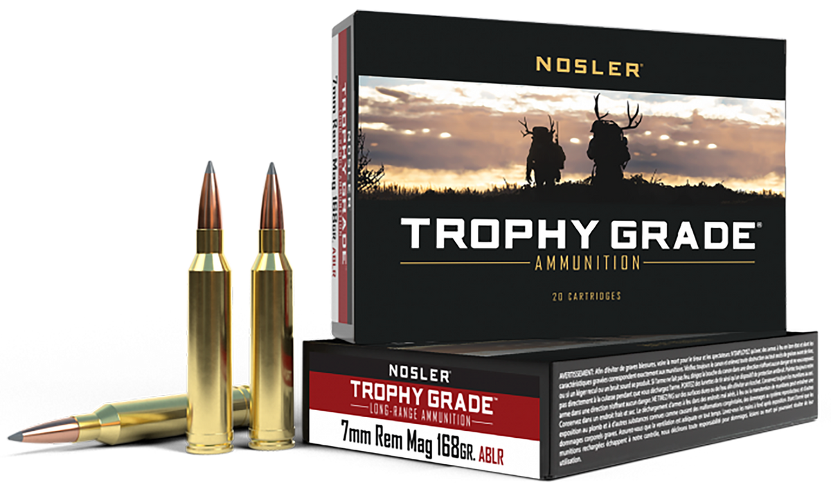 Nosler Trophy Grade Long-Range 7mm Rem Mag 168gr AccuBond Long Range 20-Rd/Box - Box or Case