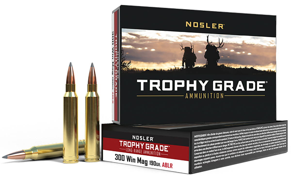 Nosler Trophy Grade Long-Range 300 Win Mag 190gr AccuBond Long Range 20-Rd/Box - Box or Case