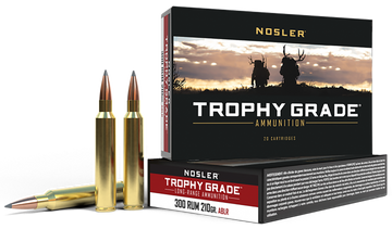 Nosler Trophy Grade Long-Range 300 RUM 210gr AccuBond Long Range 20/Box - Box or Case