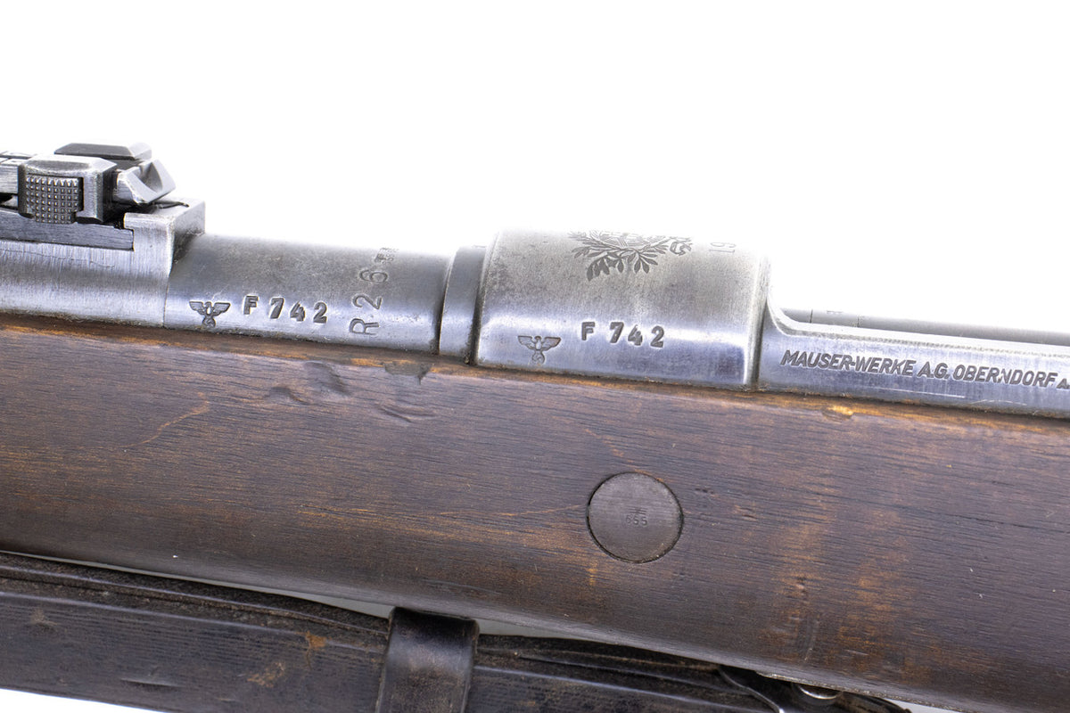 German Kar98k M937B 8mm WWII (Portuguese Contract) Mauser - Matching Bayonet and Serial Number F742