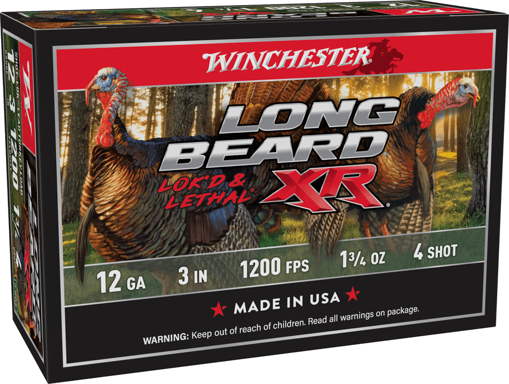 Winchester Ammo Long Beard XR Shot-Lok 12 Gauge 3" 1-3/4 oz #4 Shot 10 Rd - Box or Case