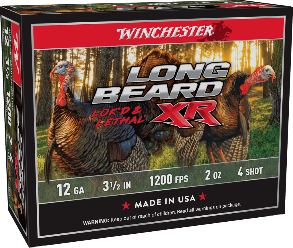 Winchester Ammo Long Beard XR Shot-Lok 12 Gauge 3.5" 2oz #4 Shot 10 Rd - Box or Case