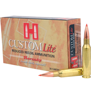 Hornady Custom Lite 7mm-08 Rem 120gr SST 20/Box - Box or Case