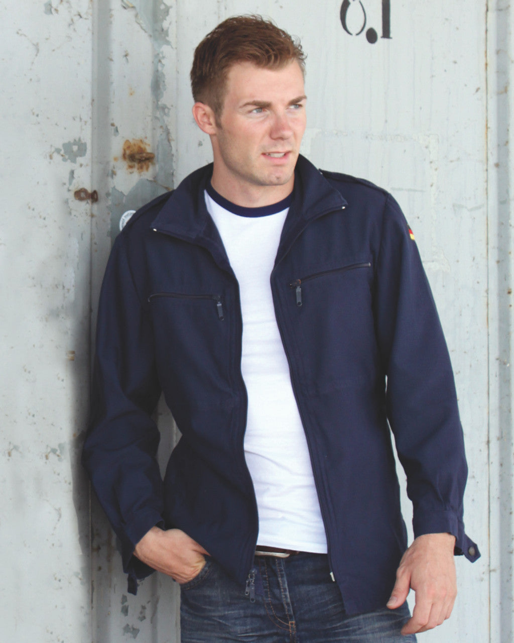 German Blue Navy Deck Jacket - New