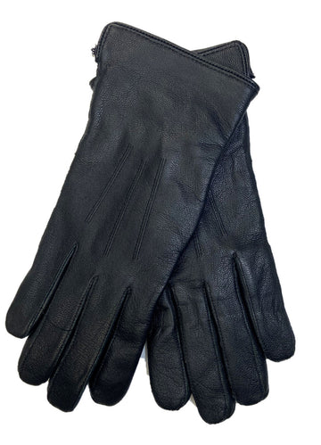 Dutch Surplus Black Leather Gloves - Large
