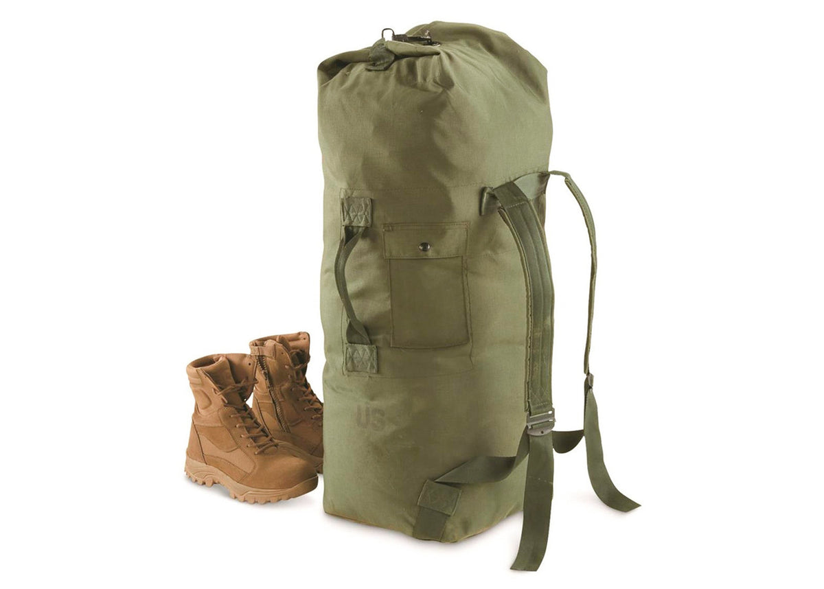 US GI OD Double-Strap Top-Loading Duffle Bag