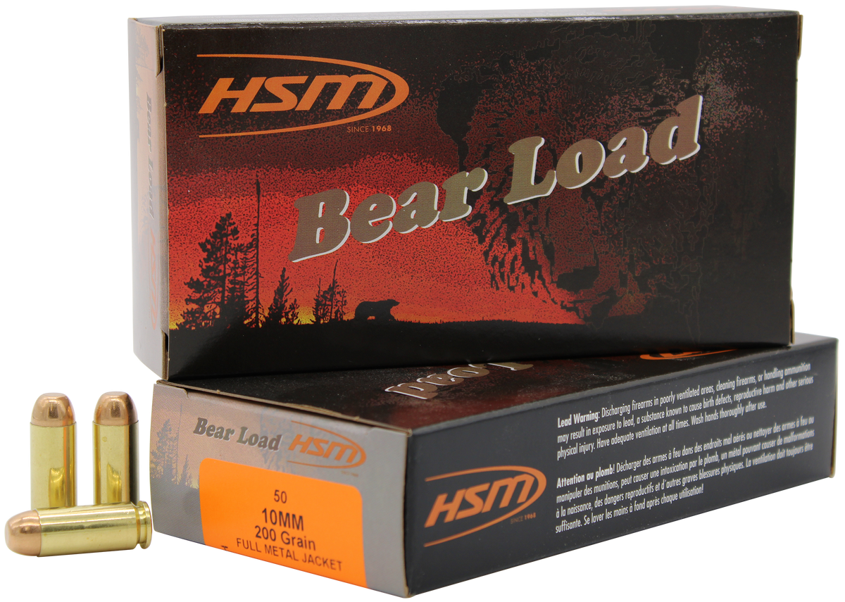 HSM Training 10mm Auto 200gr Full Metal Jacket 50 Rd - Box or Case