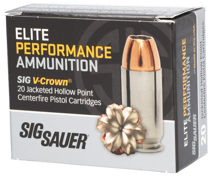Sig Sauer Elite Performance .40 S&W 165gr V-Crown JHP 20-Rd - Box or Case