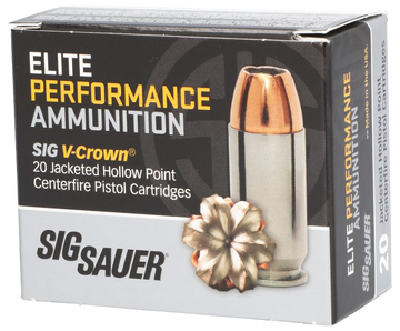 Sig Sauer Elite Performance .40 S&W 165gr V-Crown JHP 20-Rd - Box or Case