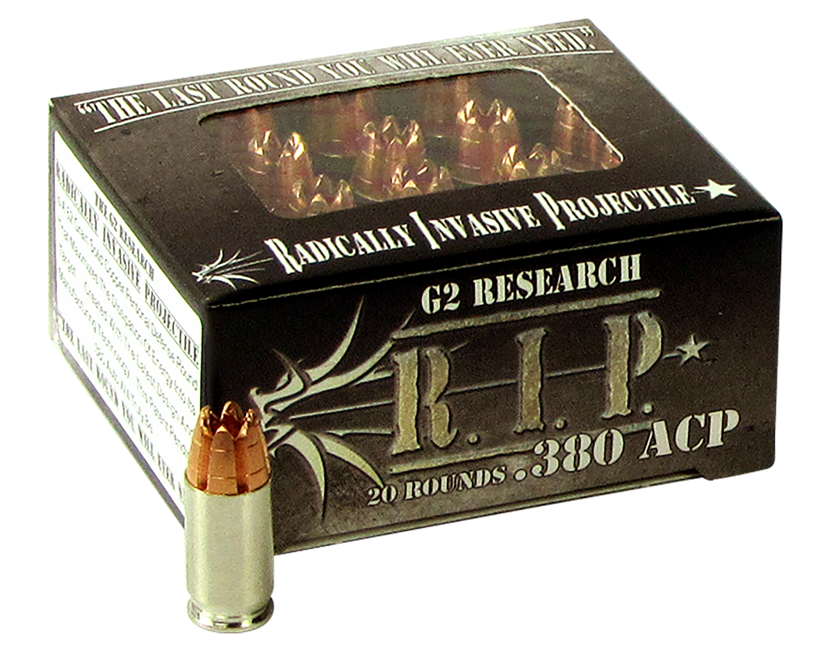 G2 Research R.I.P 380 ACP 62gr Fracturing Hollow Point 20 Rd - Box or Case