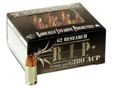 G2 Research R.I.P 380 ACP 62gr Fracturing Hollow Point 20 Rd - Box or Case