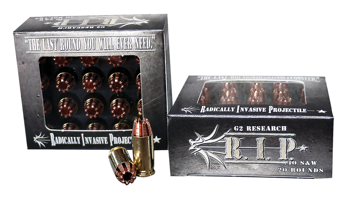 G2 Research R.I.P 40 S&W 115gr Fracturing Hollow Point 20 Rd - Box or Case