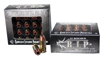 G2 Research R.I.P 40 S&W 115gr Fracturing Hollow Point 20 Rd - Box or Case