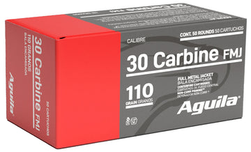 Aguila Target & Range .30 Carbine 110 gr FMJ – 50 Round Box