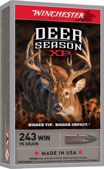Winchester Ammo Deer Season XP 243 Win 95 gr Extreme Point 20 Rd - Box or Case