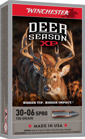 Winchester Ammo Deer Season XP 30-06 Springfield 150gr Extreme Point 20 Rd - Box or Case