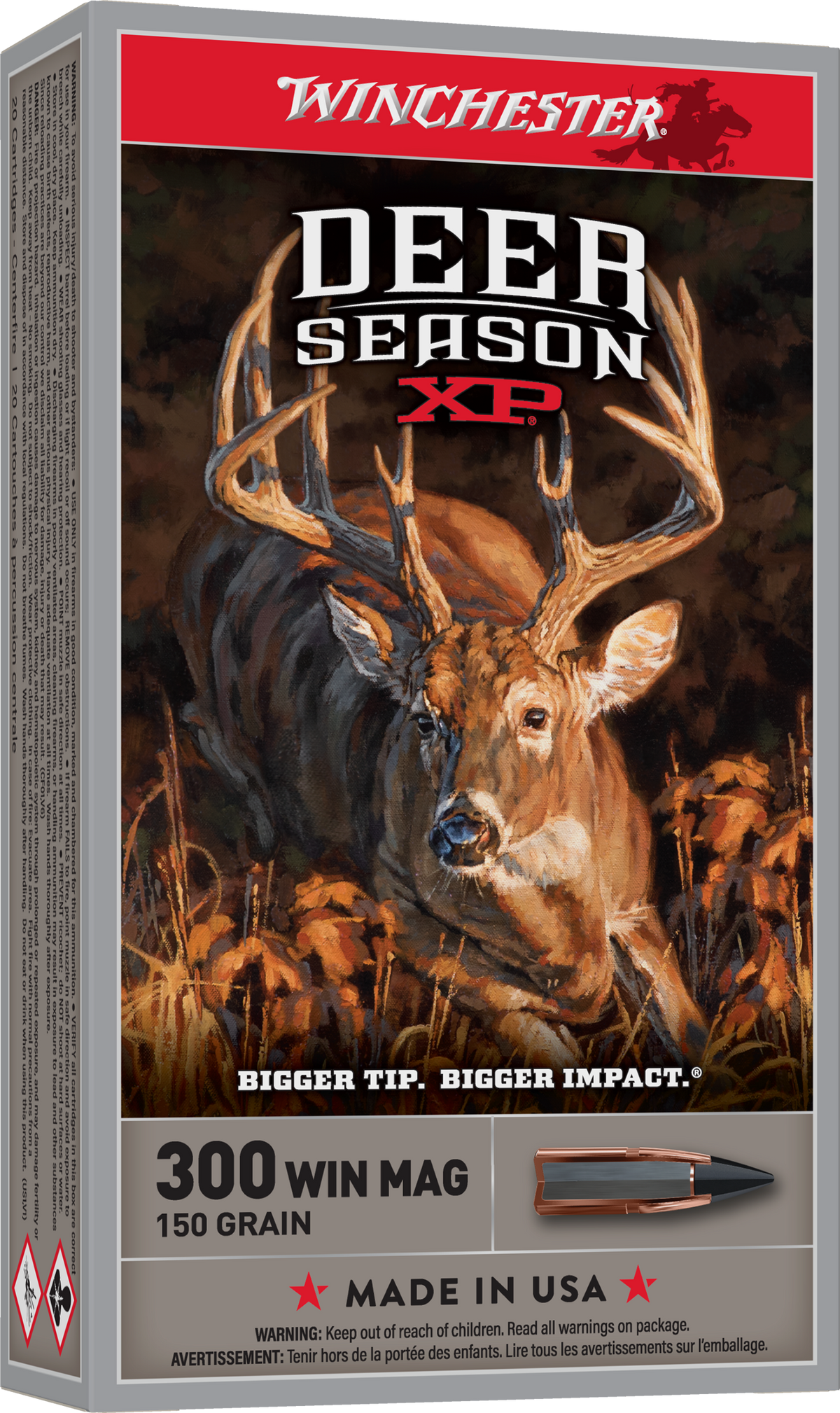 Winchester Ammo Deer Season XP 300 Win Mag 150gr Extreme Point 20 Rd - Box or Case