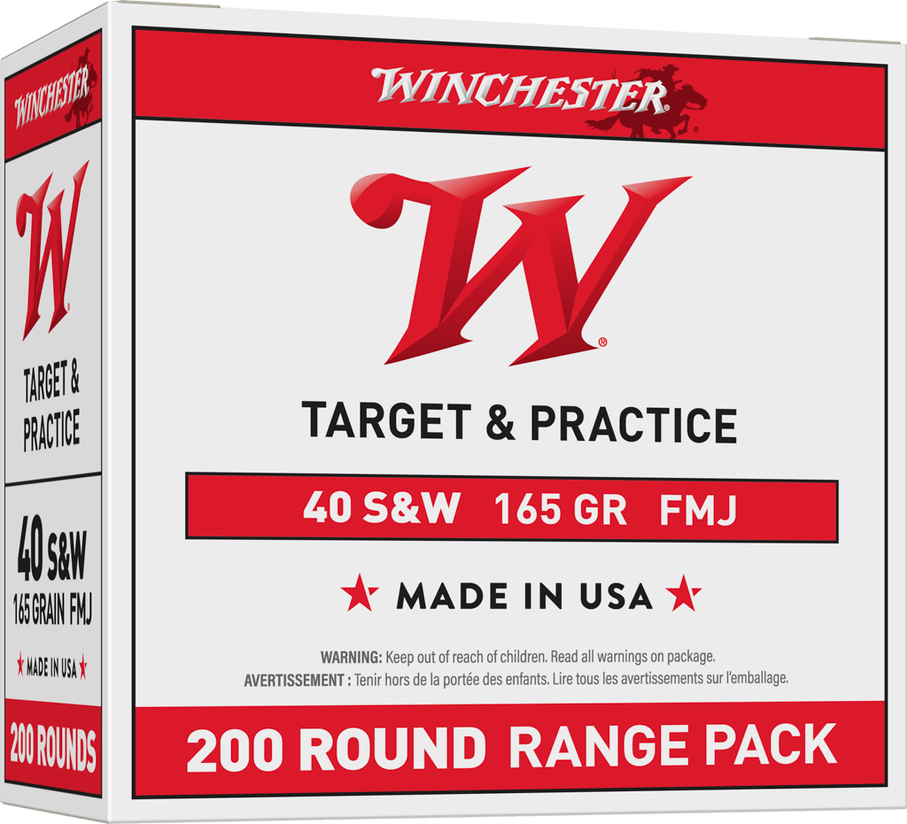 Winchester Ammo USA 40 S&W 165gr Full Metal Jacket - Box or Case