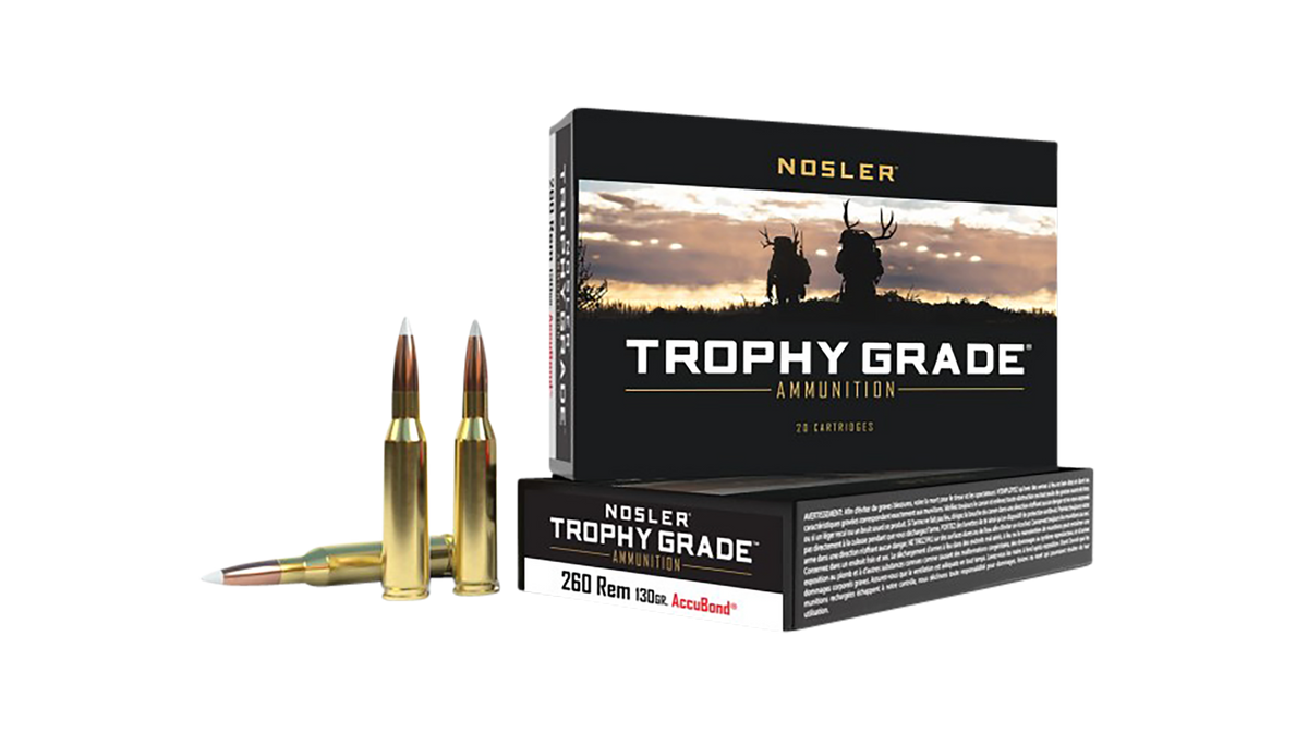 Nosler Trophy Grade .260 Remington 130gr AccuBond 20/Box - Box or Case