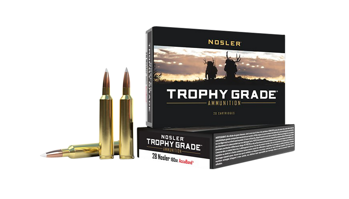Nosler Trophy Grade 28 Nosler 160gr AccuBond 20/Box - Box or Case