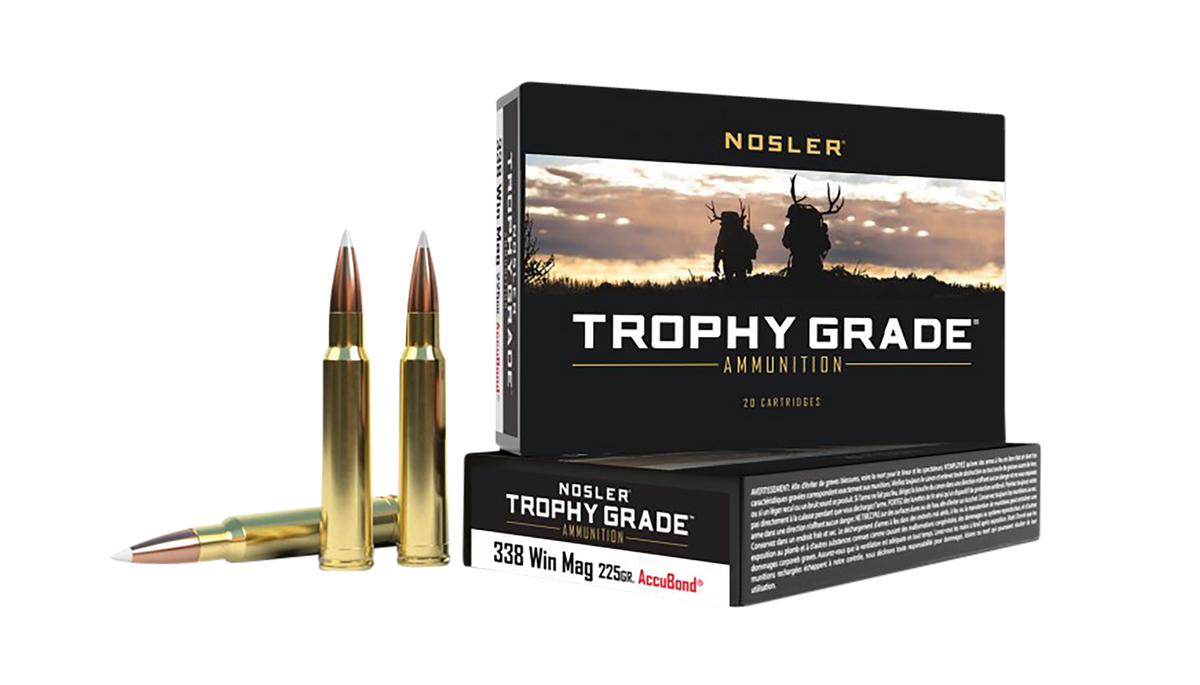 Nosler Trophy Grade 338 Win Mag 225gr AccuBond - Box or Case
