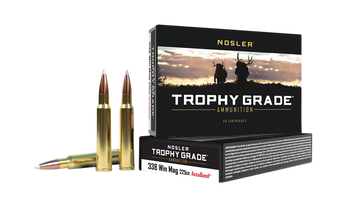 Nosler Trophy Grade 338 Win Mag 225gr AccuBond - Box or Case
