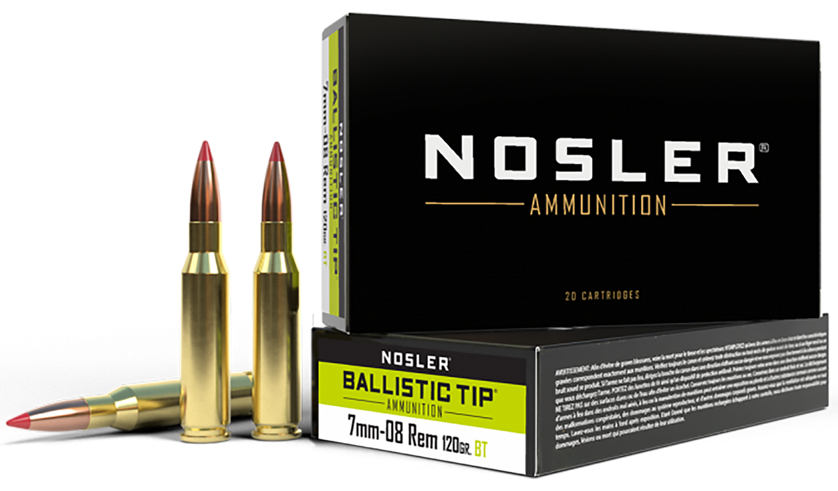 Nosler Ballistic Tip 7mm-08 Rem 120gr Spitzer Ballistic Tip - Box or Case