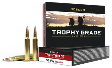Nosler Trophy Grade Long-Range 270 Wthby Mag 150gr AccuBond Long Range - Box or Case