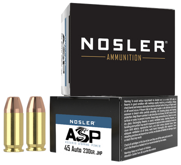 Nosler Assured Stopping Power 45 ACP 230gr JHP - Box or Case