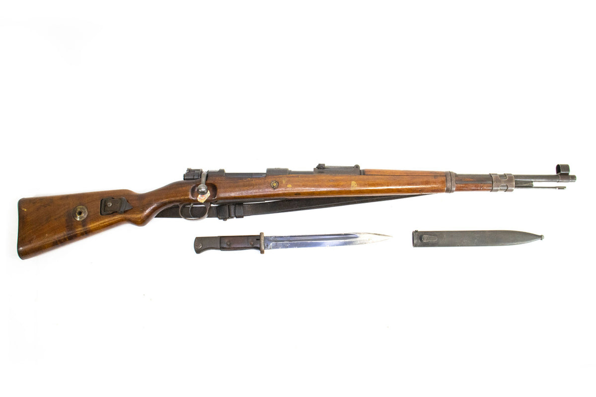 German Kar98k M937B 8mm WWII (Portuguese Contract) Mauser - Matching Bayonet and Serial Number F8119PB