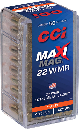 CCI Maxi-Mag 22 WMR 40gr FMJ - Box or Case