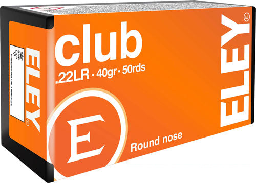 Eley Club 22LR 40gr Round Nose 50 Rd - Box or Case