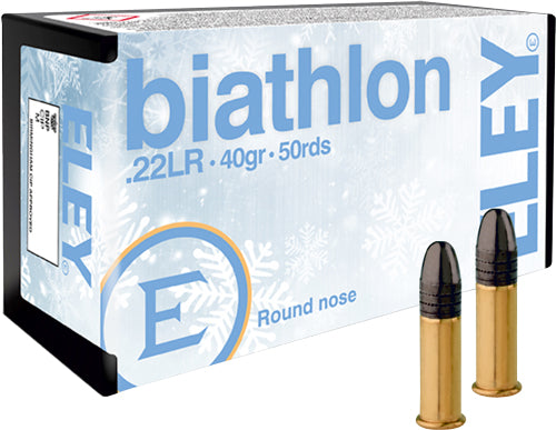 Eley Biathlon Club 22LR 40gr RN 50 Rd - Box or Case