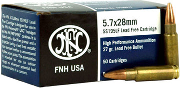 FN SS195LF 5.7x28mm 27gr Lead-Free JHP 50 Rd - Box or Case