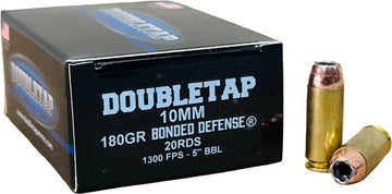 Doubletap Bonded Defense 10mm Auto 180gr JHP 20-Rd - Box or Case