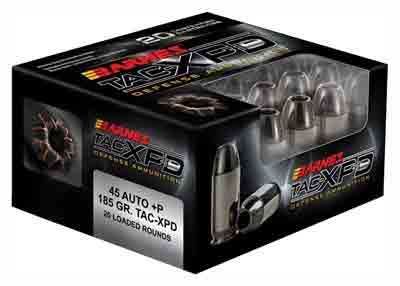 Barnes Bullets TAC-XPD 45 ACP +P 185gr TAC-XP - Box or Case