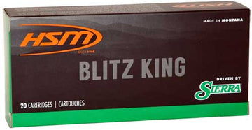 HSM Ammo BlitzKing 220 Swift 55gr Polymer Tip Rifle Ammo - Box or Case