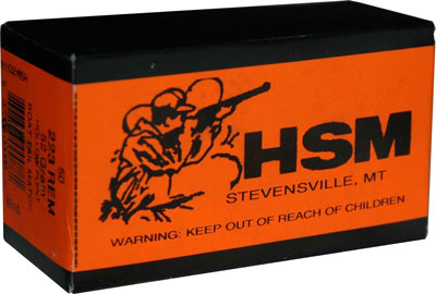 HSM Ammo .223 Rem 52gr HPBT Match 50 Rounds - Box or Case