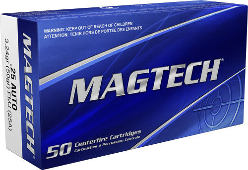 Magtech 25A Range/Training 25 ACP 50gr FMJ - Box or Case