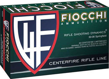 Fiocchi Field Dynamics 30-06 Springfield 180gr PSP 20 Rd - Box or Case