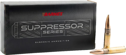 Barnes Bullets Suppressor Series 300 AAC Blackout 205gr Sierra GameKing JHP 20 Rd - Box or Case