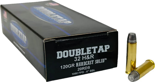 DoubleTap Ammunition Hardcast Solid 32 H&R Magnum 120gr WFNGC 20-Rd - Box or Case