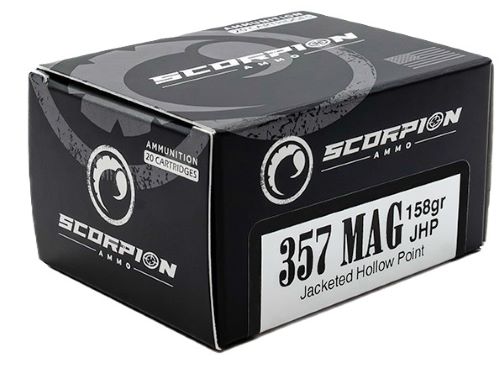 Scorpion Ammo 357 Magnum 158gr JHP 20 Rd - Box or Case