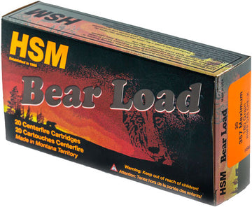 HSM Ammo Bear Load 357 Maximum 180gr RNFP 20 Rd - Box or Case
