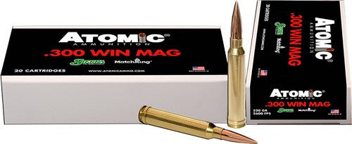 Atomic 300 Win Mag 220gr MatchKing HPBT 20rd - Box or Case