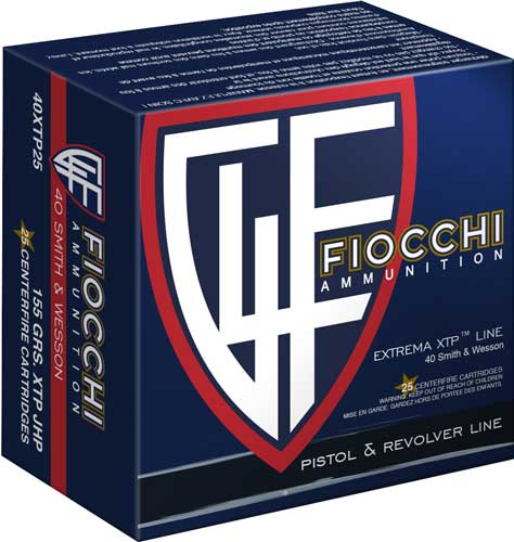 Fiocchi .40 S&W 155gr XTP-HP 25rd/Box - Box or Case
