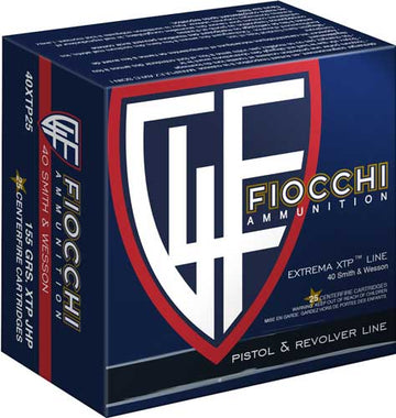 Fiocchi .40 S&W 155gr XTP-HP 25rd/Box - Box or Case