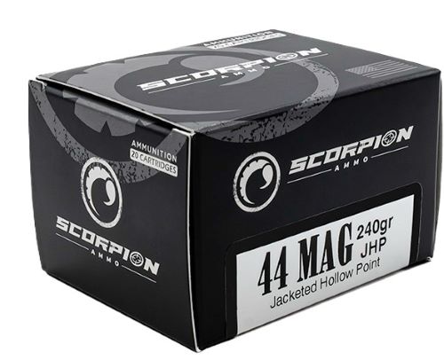 Scorpion Ammo 44 Remington Magnum 240gr JHP 20rd - Box or Case